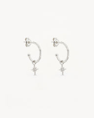 Sterling Silver Starlight Hoops