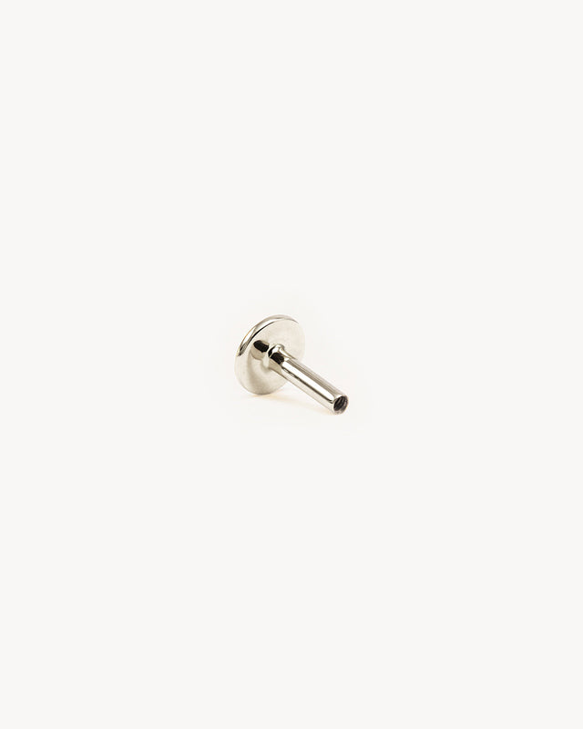 14k White Solid Gold Cartilage Earring Post