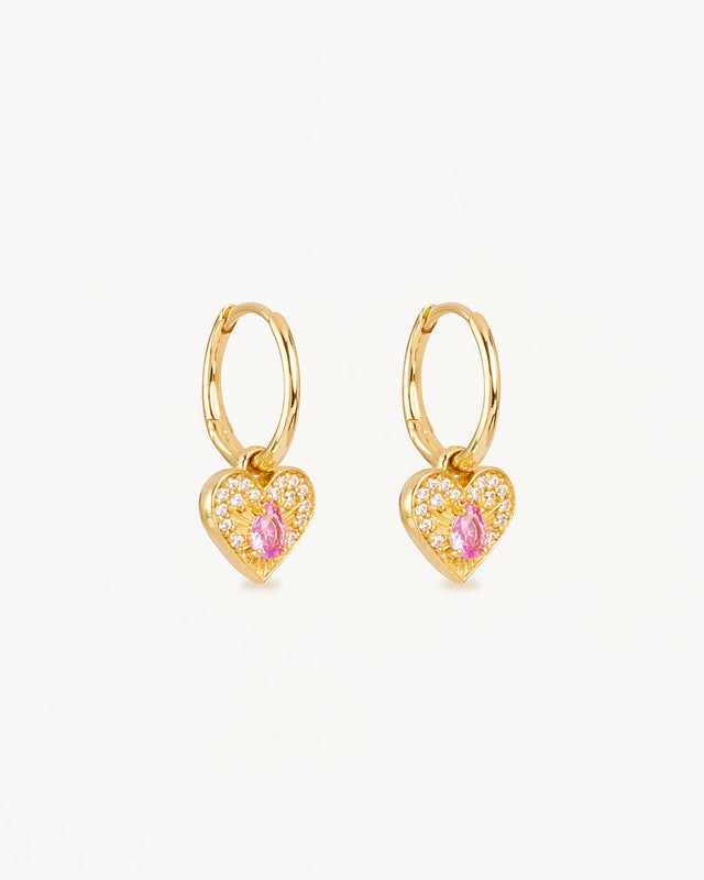 18k Gold Vermeil Connect With Your Heart Hoops