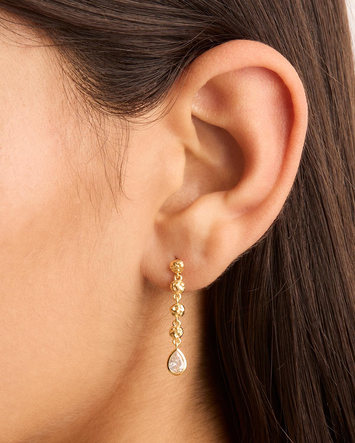 Blisse Allure Gold Beaded with Pearl Drop Earrings – Blisseallure.in