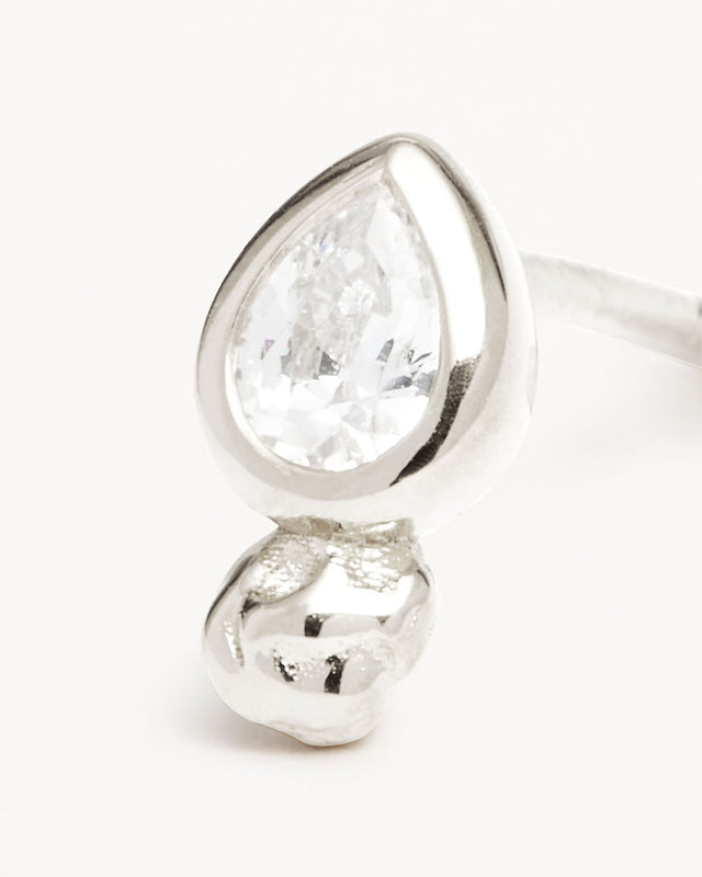 Sterling Silver Adore You Stud Earrings