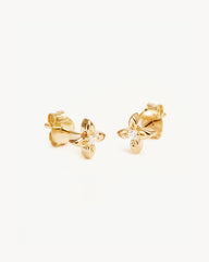 18k Gold Vermeil Live in Light Stud Earrings