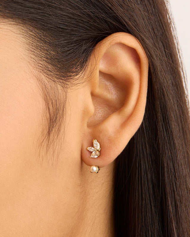 14k Solid Gold In Bloom Lab-Grown Diamond Ear Jacket