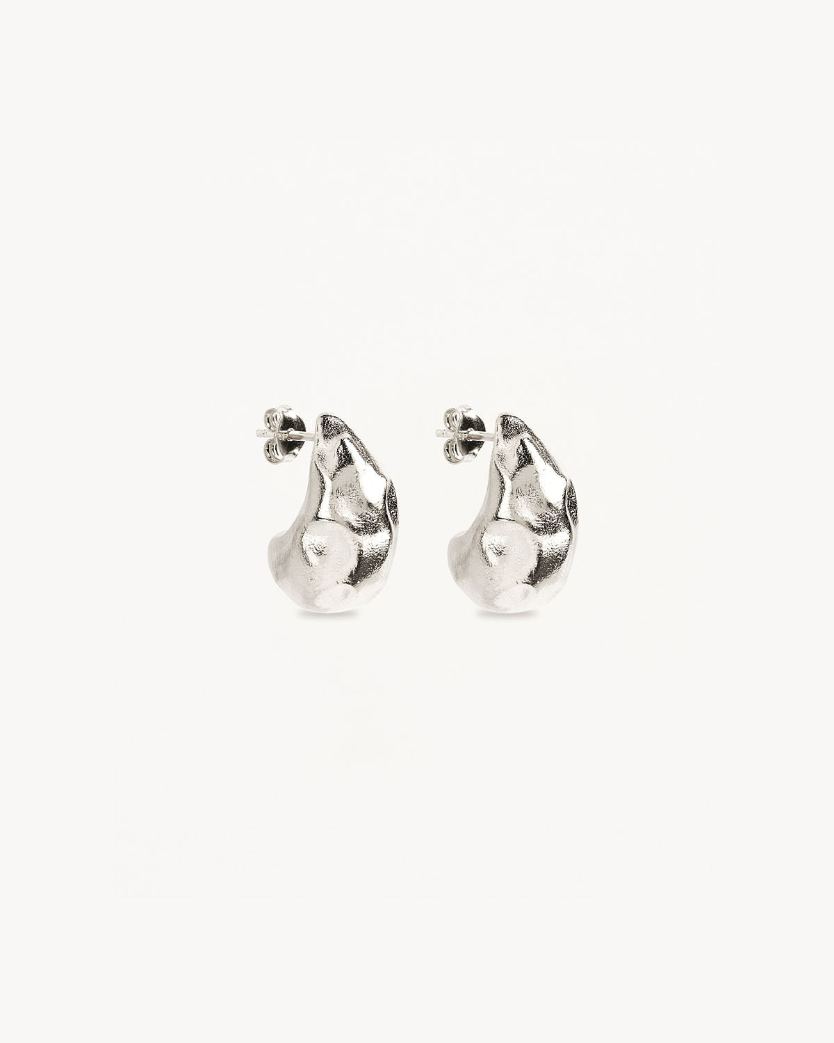 Sterling silver deals heart earrings