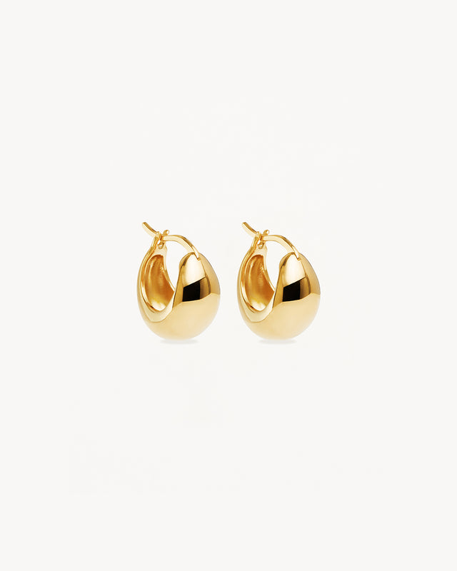 18k Gold Vermeil Sunkissed Small Hoops