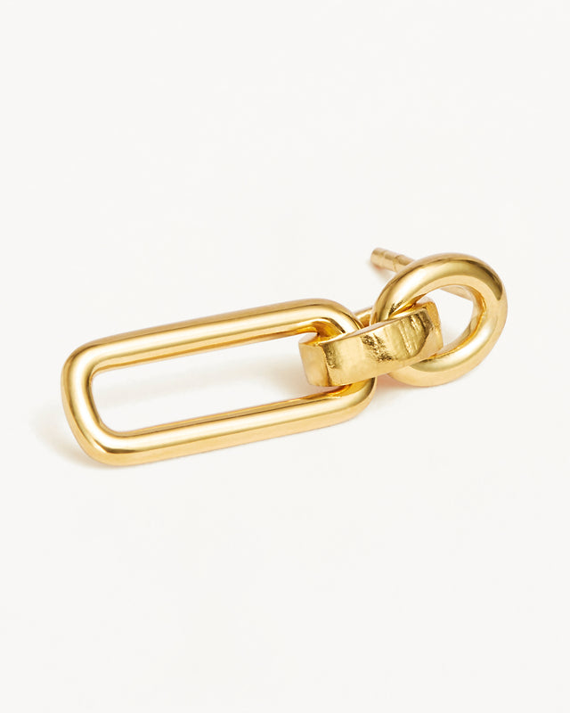 18k Gold Vermeil Shield Drop Earrings