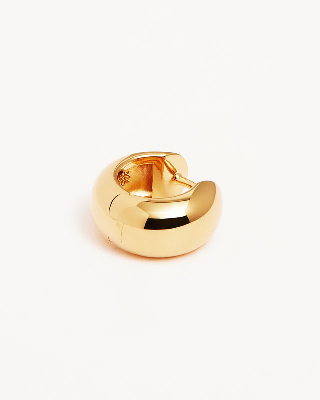 18k Gold Vermeil Bold Huggie Hoops