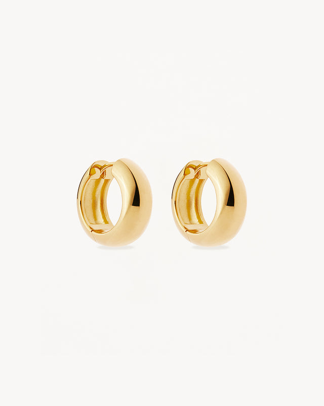 18k Gold Vermeil Bold Small Hoops