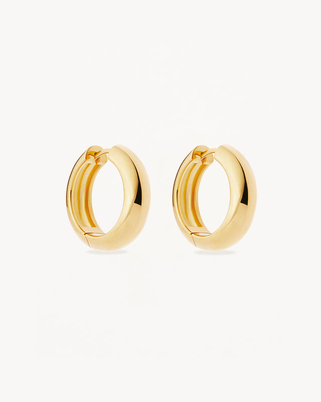 18k Gold Vermeil Bold Large Hoops