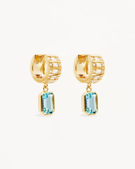 18k Gold Vermeil Calm Your Soul Topaz Earrings