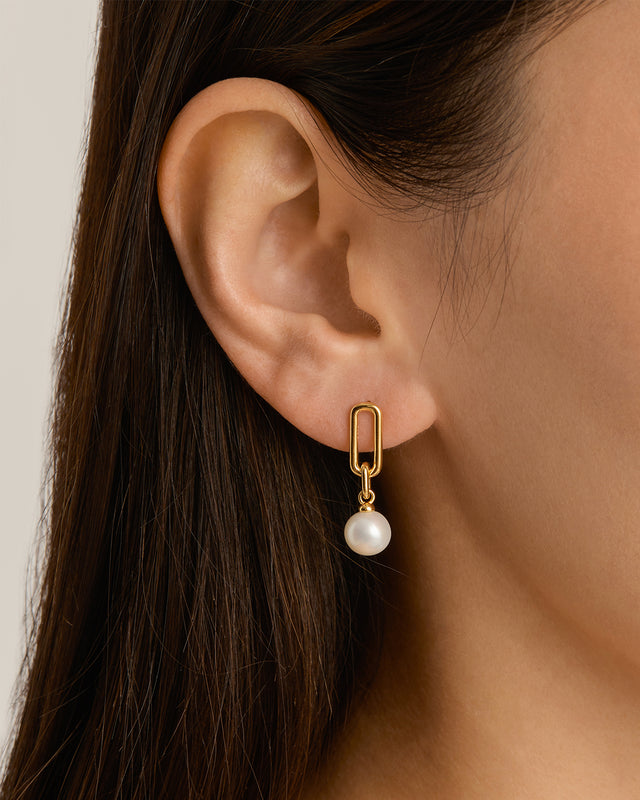 18k Gold Vermeil New Beginnings Drop Earrings