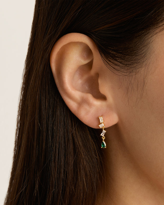 18k Gold Vermeil Magnetic Soul Drop Earrings