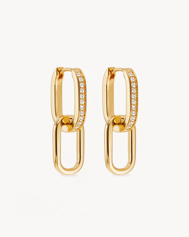 18k Gold Vermeil Connect Deeply Hoops