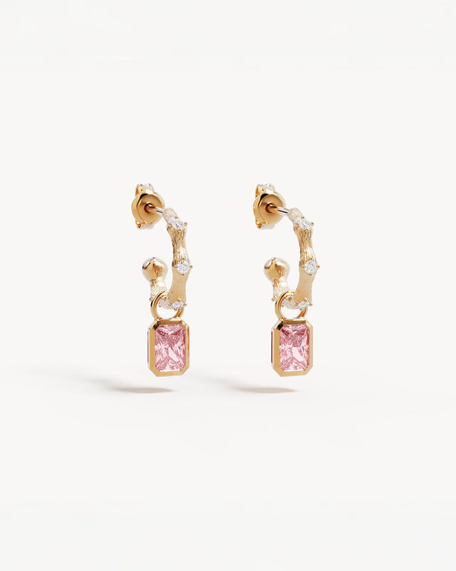 18k Gold Plated Life in Bloom Hoops