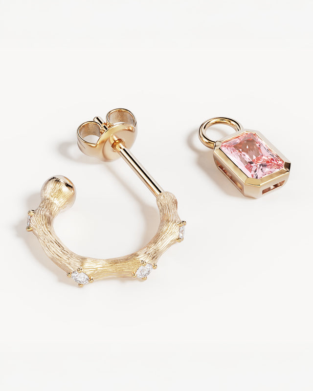 18k Gold Plated Life in Bloom Hoops