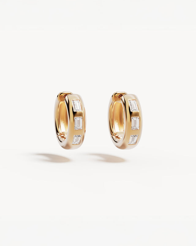 18k Gold Plated Magic in Stillness Hoops