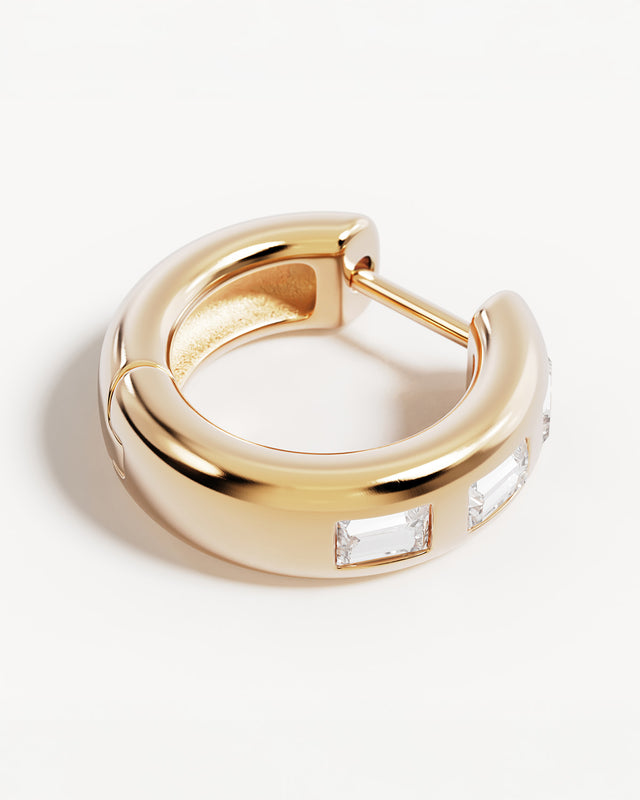 18k Gold Plated Magic in Stillness Hoops