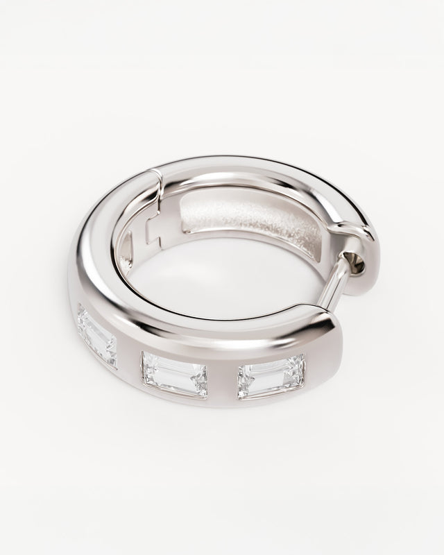 Sterling Silver Magic in Stillness Hoops