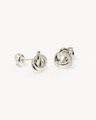 BY CHARLOTTE THREAD EARINGS SILVER PLATED