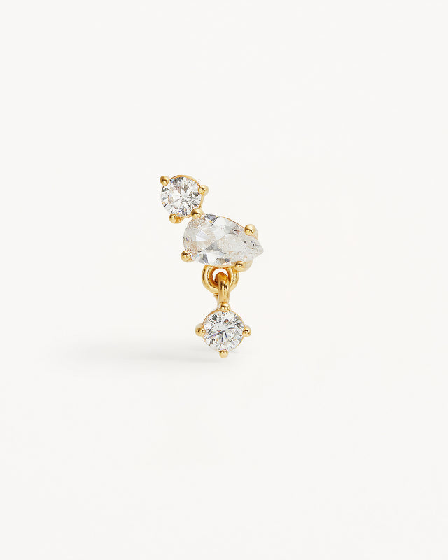 18k Gold Vermeil No Rain, No Flowers Stud Earrings