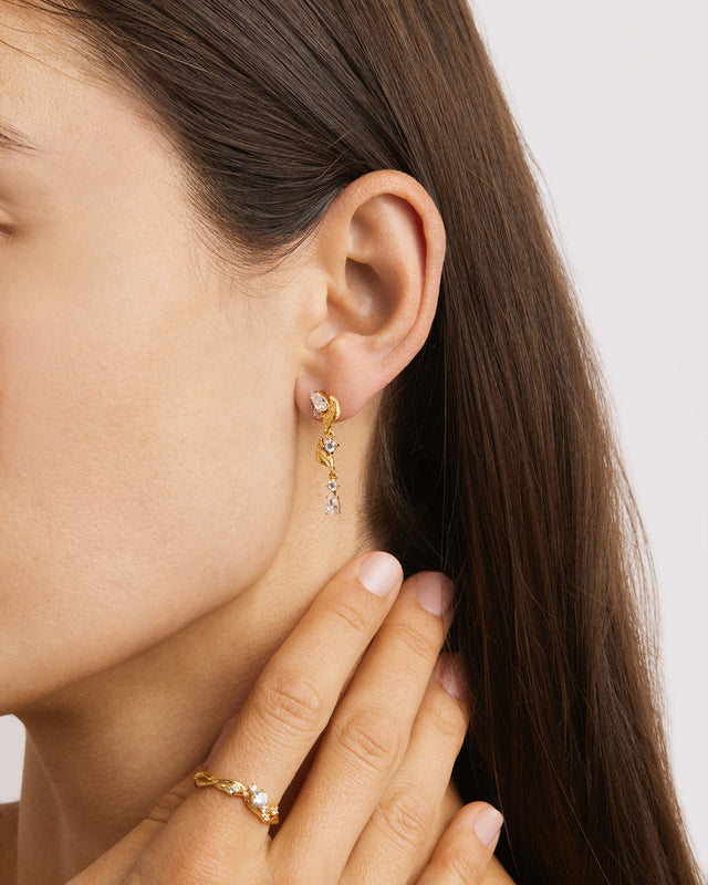 18k Gold Vermeil Through the Seasons Drop Earrings