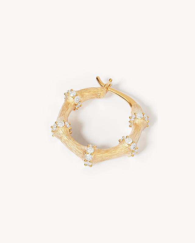 18k Gold Vermeil Intertwined Hoops