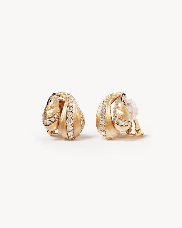 18k Gold Plated Intertwined Earrings
