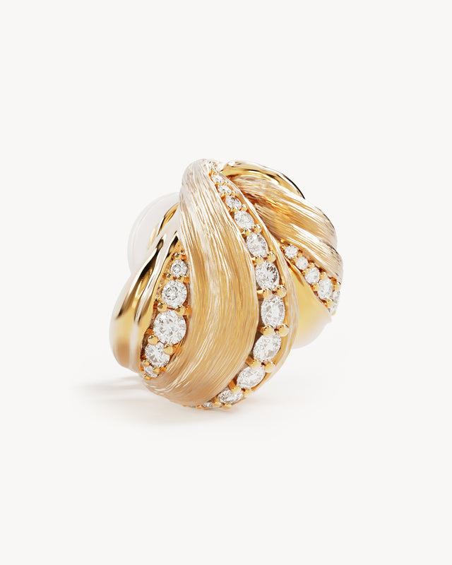 18k Gold Plated Intertwined Earrings