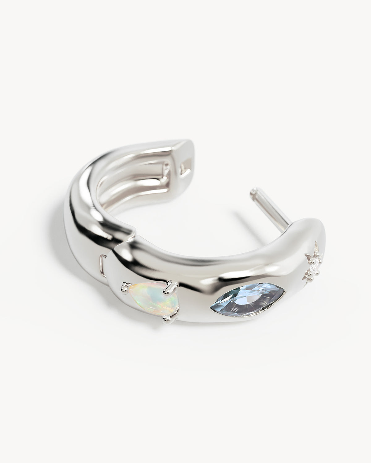 Sterling Silver Hope and Protection Hoops – by charlotte
