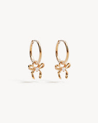 18k Gold Vermeil Forever More Bow Hoops