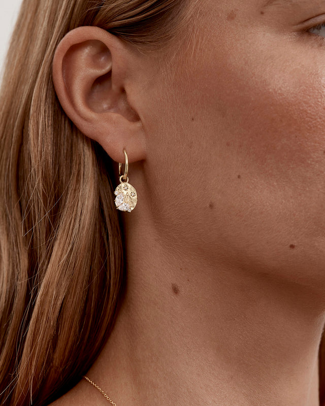 18k Gold Vermeil With Wings I Fly Hoops