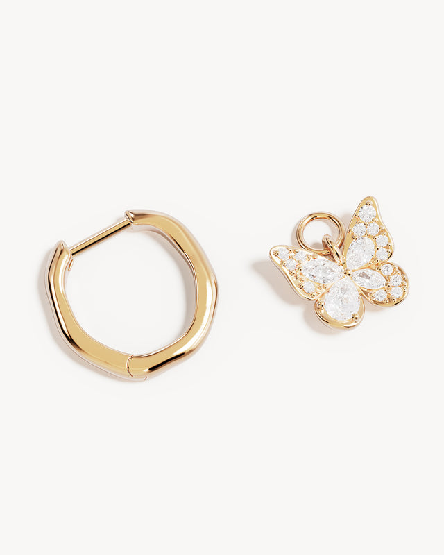 18k Gold Vermeil I Believe, I Become Hoops