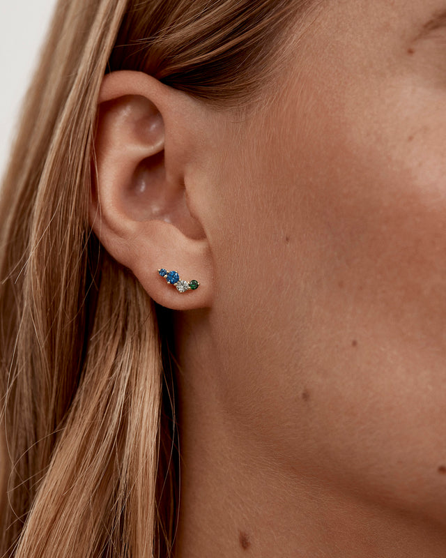 18k Gold Vermeil Endless Skies Stud Earrings