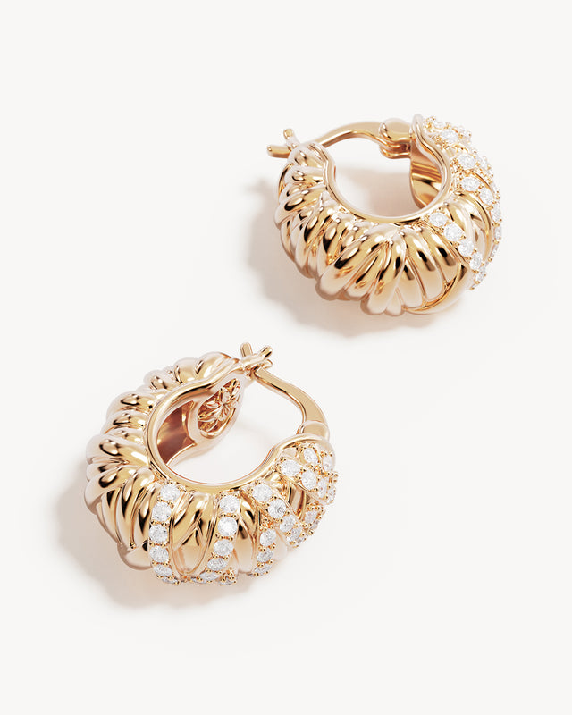 18k Gold Plated Connected Souls Hoops