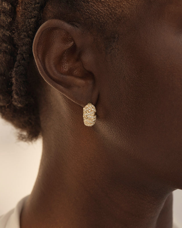 18k Gold Plated Connected Souls Hoops