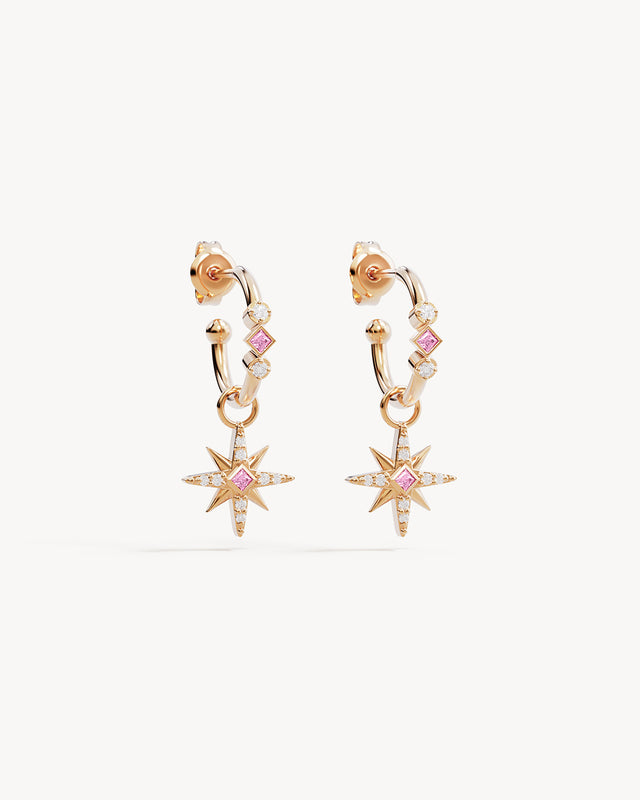 18k Gold Vermeil Starry Night Hoops