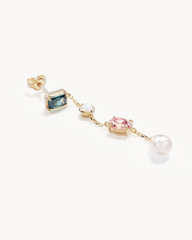 18k Gold Plated You Are Infinite Drop Chain Earrings
