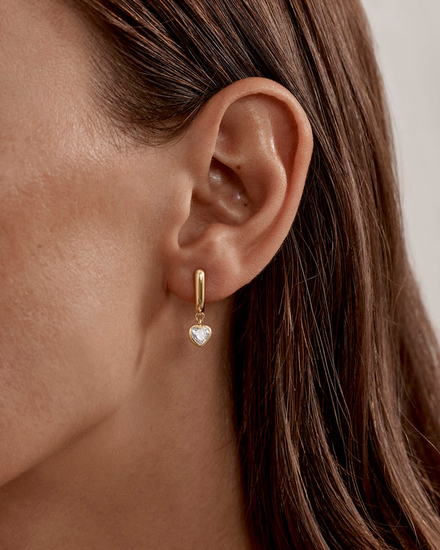 18k Gold Vermeil Love You More Hoops