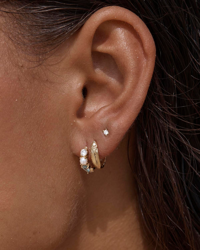 18k Gold Vermeil Wishing Hoops