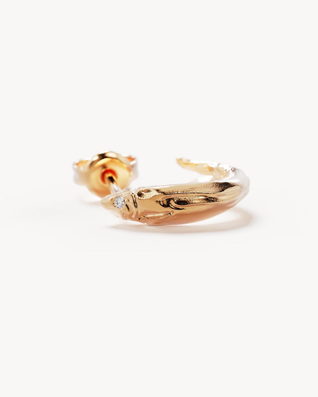 18k Gold Vermeil Wishing Hoops