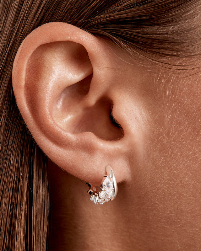 Sterling Silver Guided by the Stars Hoops