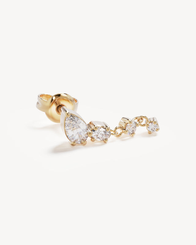 18k Gold Vermeil Guided By The Stars Drop Earrings