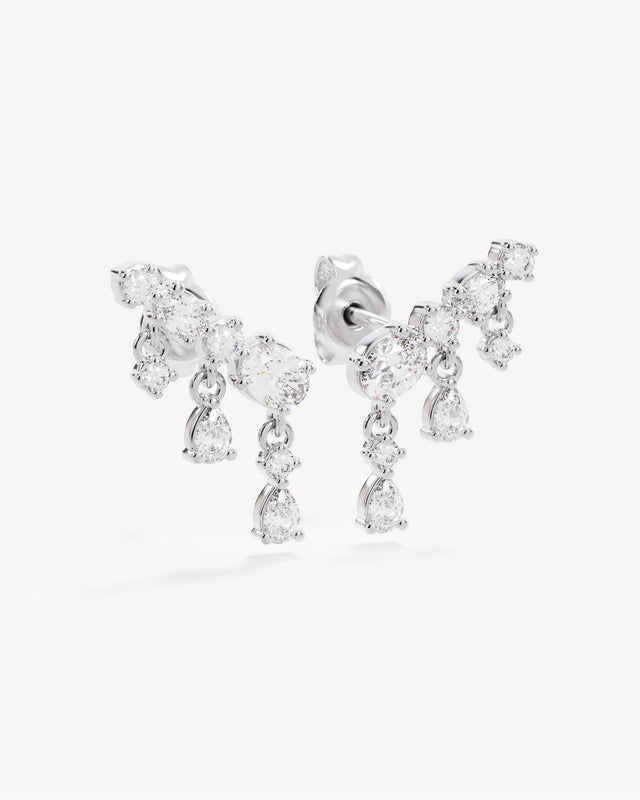 Sterling Silver Cosmic Whisper Ear Crawler