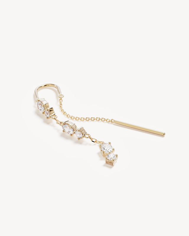 18k Gold Vermeil In the Stars Thread Earrings