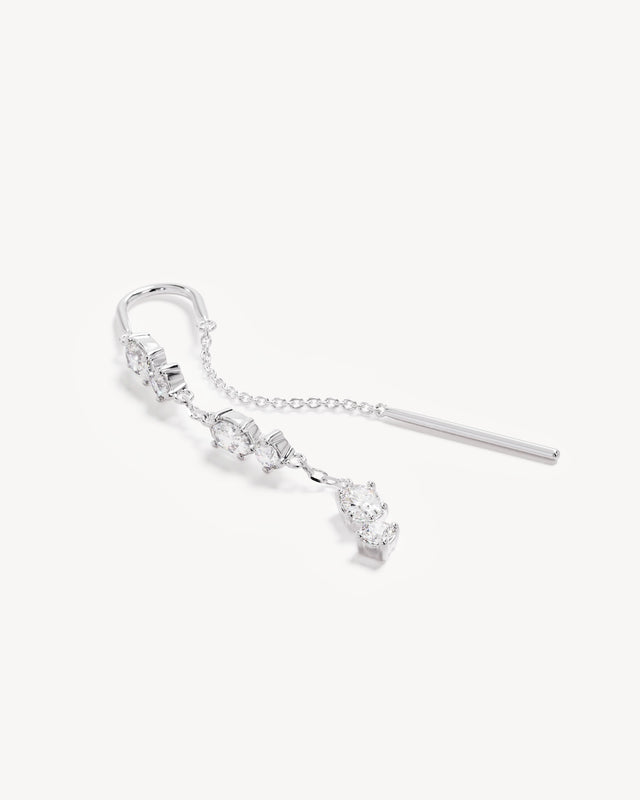 Sterling Silver In the Stars Thread Earrings