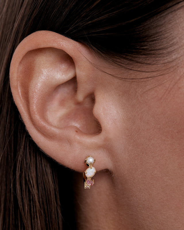 18k Gold Vermeil Cosmic Bloom Hoops