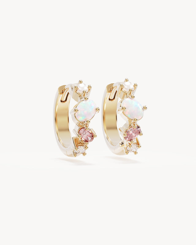 18k Gold Vermeil Cosmic Bloom Hoops