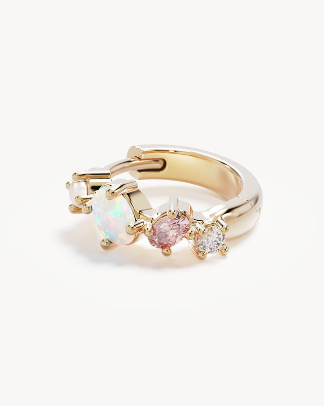 18k Gold Vermeil Cosmic Bloom Hoops