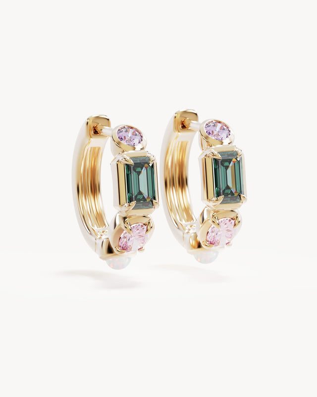18k Gold Plated You Are Infinite Hoops