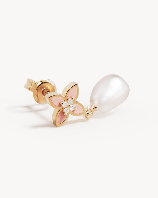 18k Gold Vermeil Lotus Dreams Drop Earrings